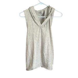XS Gray VS Sleeveless Hoodie Cutout Back